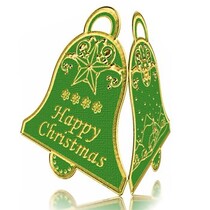embossed Ziersticker, bells Labels