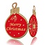 Sticker embossed Ziersticker, Christmas ball Labels