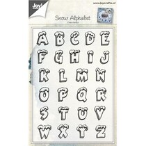 Transparent stamp: letter with snow