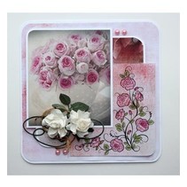 Transparante Postzegels: rozen