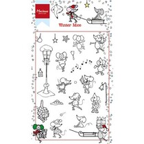 Transparent stempel: Winter Mause