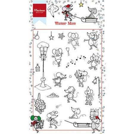 Stempel / Stamp: Transparent timbre Transparent: Winter Mause