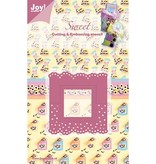 Joy!Crafts und JM Creation Leder Kort Viereck