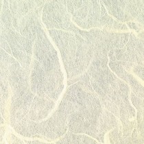 papier de soie de paille, 47 x 64 cm, crème