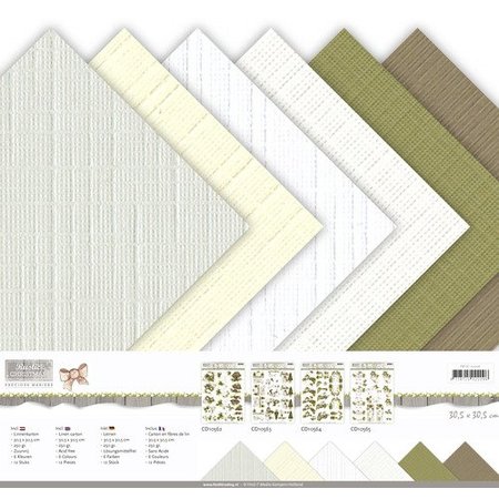 DESIGNER BLÖCKE  / DESIGNER PAPER Papier blok, doek, 30,5 x 30,5 cm