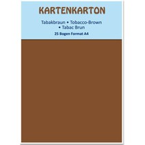 Kartenkarton A4, tabakbraun