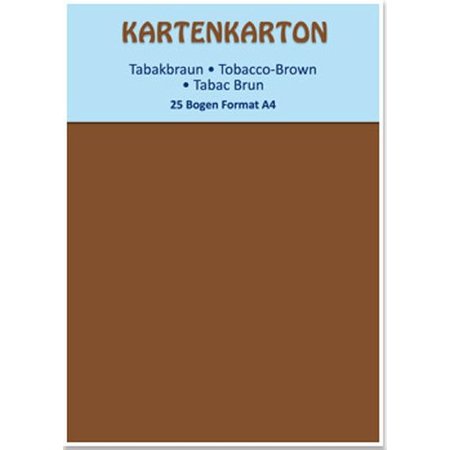 DESIGNER BLÖCKE  / DESIGNER PAPER Card stock A4 tobacco brown,