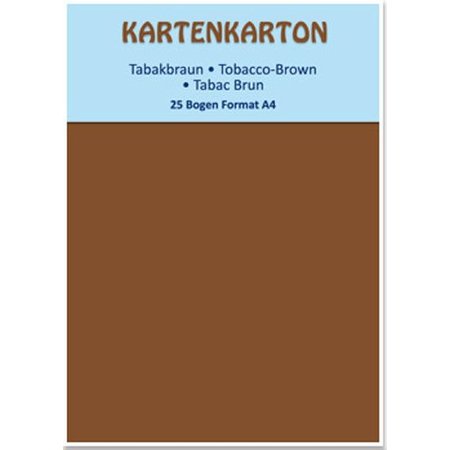 DESIGNER BLÖCKE  / DESIGNER PAPER Kartenkarton A4, tabakbraun