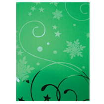A4 effect cardboard, Christmas greenery