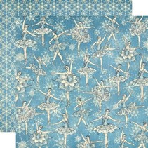 Scrapbooking papir, Nøtteknekkeren Søt Collection, Snowflake Waltz