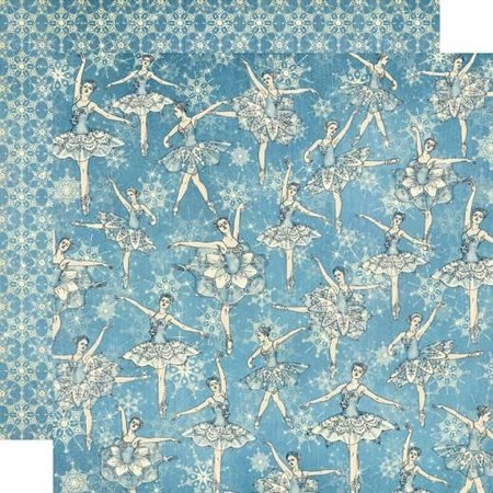 Graphic 45 Scrapbooking Papier, Nutcracker Sweet Collection, Snowflake Waltz