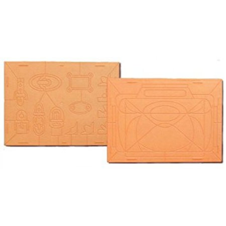 REDDY Embossing Board "Handbagz" with instructions (front and back)