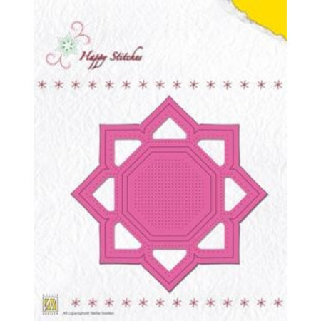 Nellie snellen Stanzschablone, Happy Stitches flower