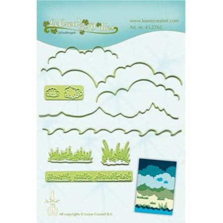Leane Creatief - Lea'bilities Punching and embossing templates, background for landscape