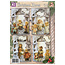 BASTELSETS / CRAFT KITS: Komplett kort sett for fire julekort