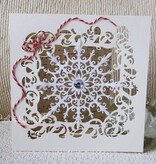 TONIC Tonic, ponsen en embossing sjabloon, sneeuwvlok