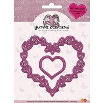 Yvonne Creations - Cut & Emboss Die - Love Hearts