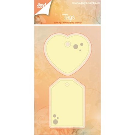 Joy!Crafts und JM Creation Punching and embossing templates: Labels, labels