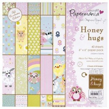 Docrafts / Papermania / Urban 160gr - honey & hugs door Stephanie Dyment (40pk)