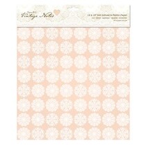 Fabric on paper, self-adhesive