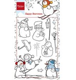 Marianne Design Transparent Stempel: Schneemänner