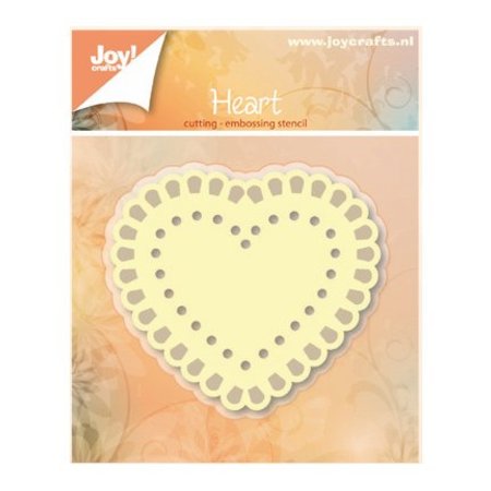Joy!Crafts und JM Creation Ponsen en embossing sjablonen: Heart