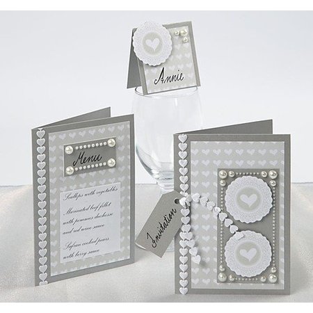 KARTEN und Zubehör / Cards Tamanho do cartão 10,5 x15 cm, 10 Set seleção: ouro, prata ou cor de creme