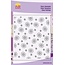 Stempel / Stamp: Transparent Background with heart flowers Flower, 8x16cm