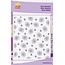 Stempel / Stamp: Transparent Sfondo con cuore di fiori Fiore, 8x16cm