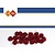 DEKOBAND / RIBBONS / RUBANS ... pequeñas rosas rojas, 20 piezas