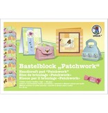 DESIGNER BLÖCKE  / DESIGNER PAPER Crafting block "Patchwork", block = 16 sheets,