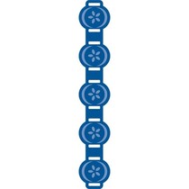 Cutting en embossing stencil, vintage grens