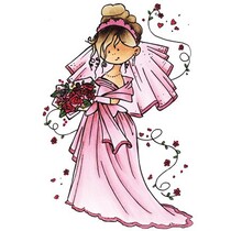 Clear stamps, Snoesje - Hier komt de bruid, 10,5 x 18cm