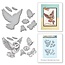 Spellbinders und Rayher Punching and stamping stencil + stamp designs: Eul and insects