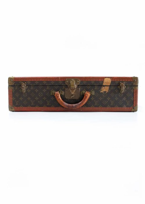 Louis Vuitton suitcase 1950 with painted monogram - THE HOUSE OF WAUW