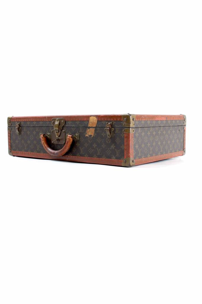 Original vintage Louis Vuitton suitcase monogram canvas