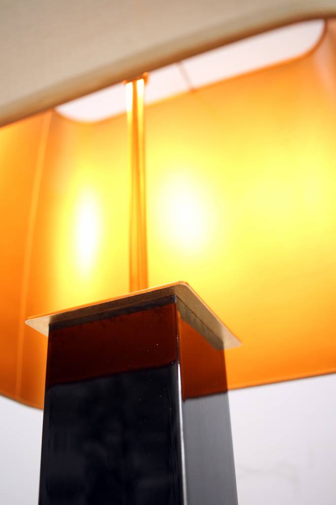 Maison Jansen table lamps in piano lacquer