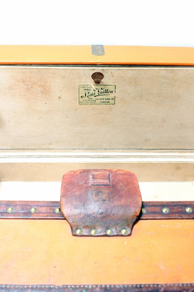 Old Louis Vuitton travel suitcase