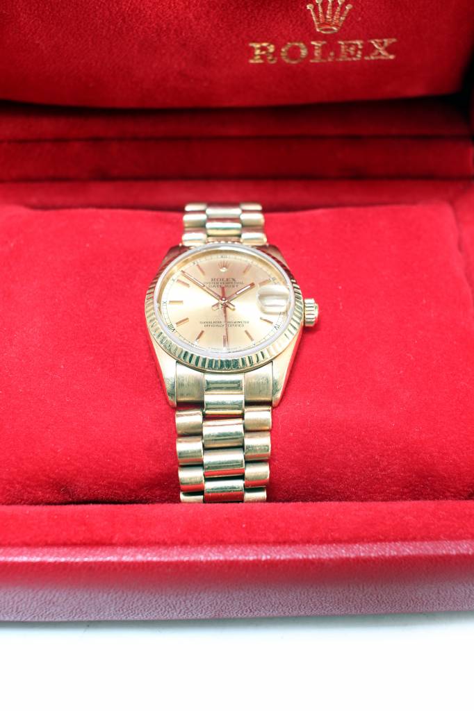 Gold vintage Rolex Datejust