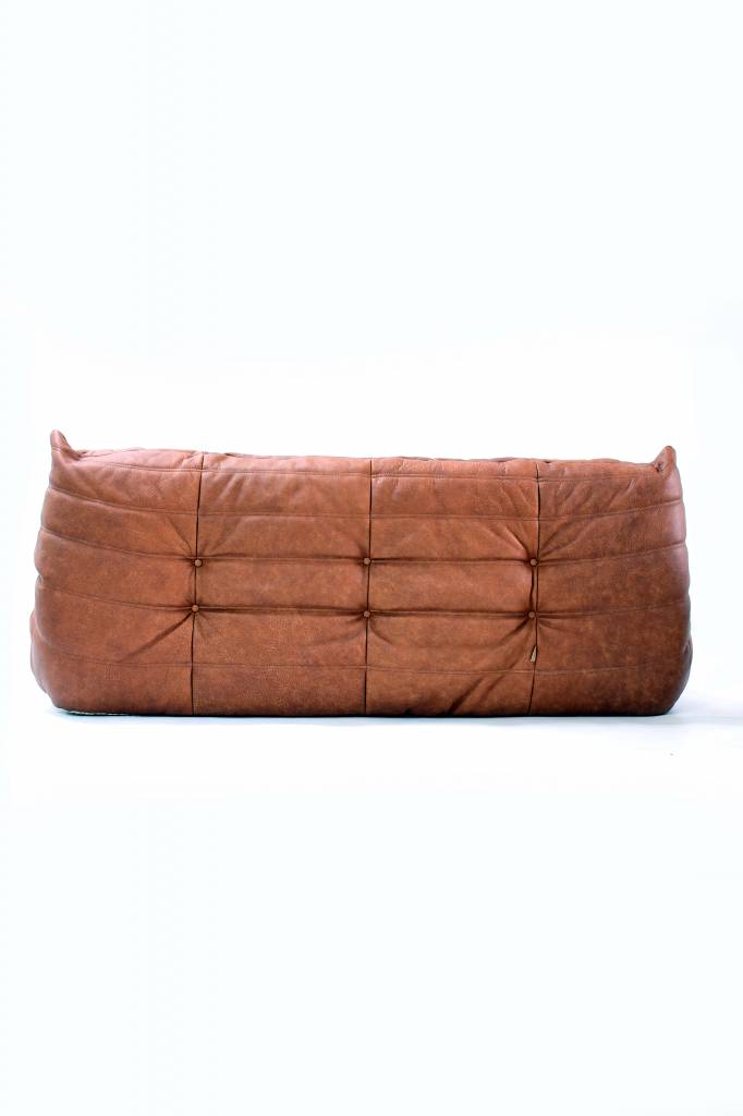 Ligne roset togo in cognac leather - THE HOUSE OF WAUW