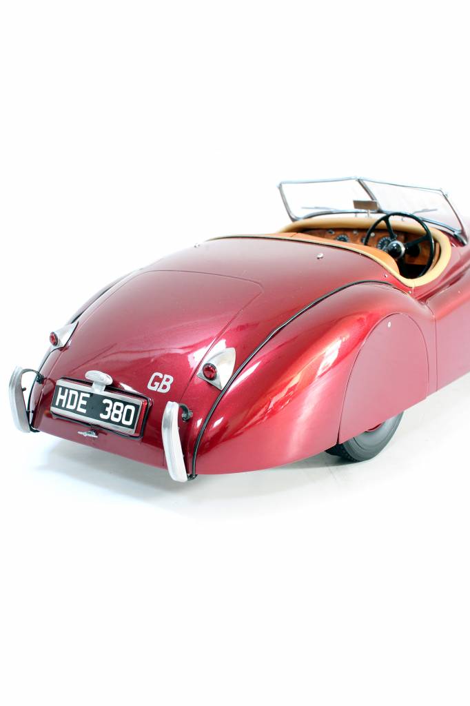 Handmade scale model jaguar XK120