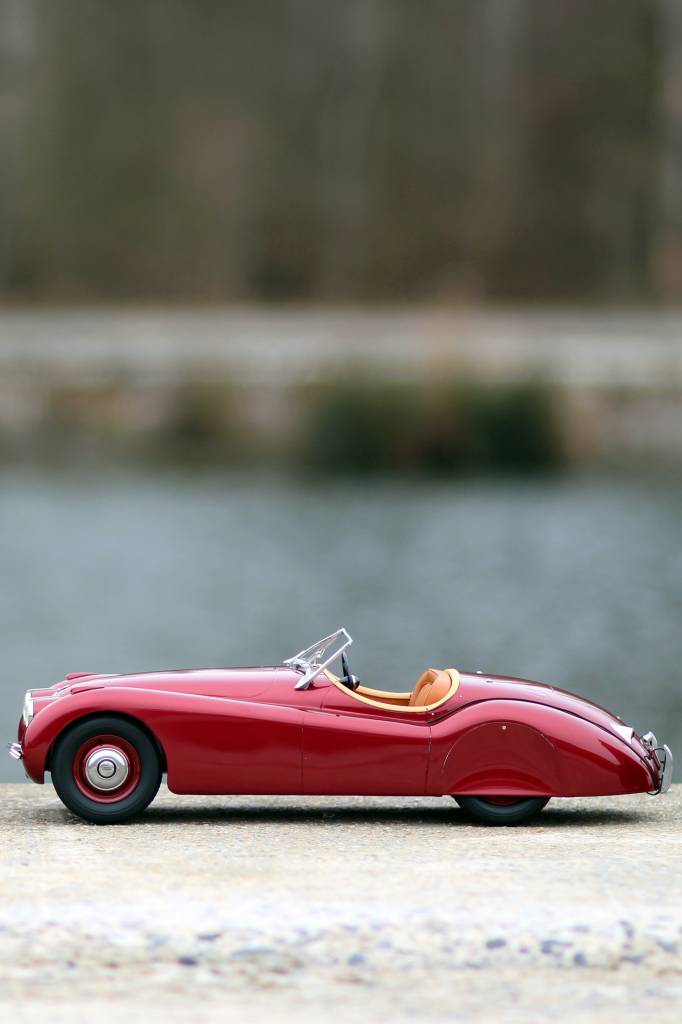 Handmade scale model jaguar XK120