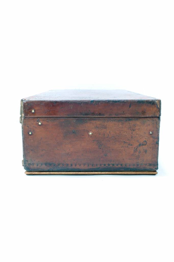 Vintage Leather Louis Vuitton car trunk rolls royce