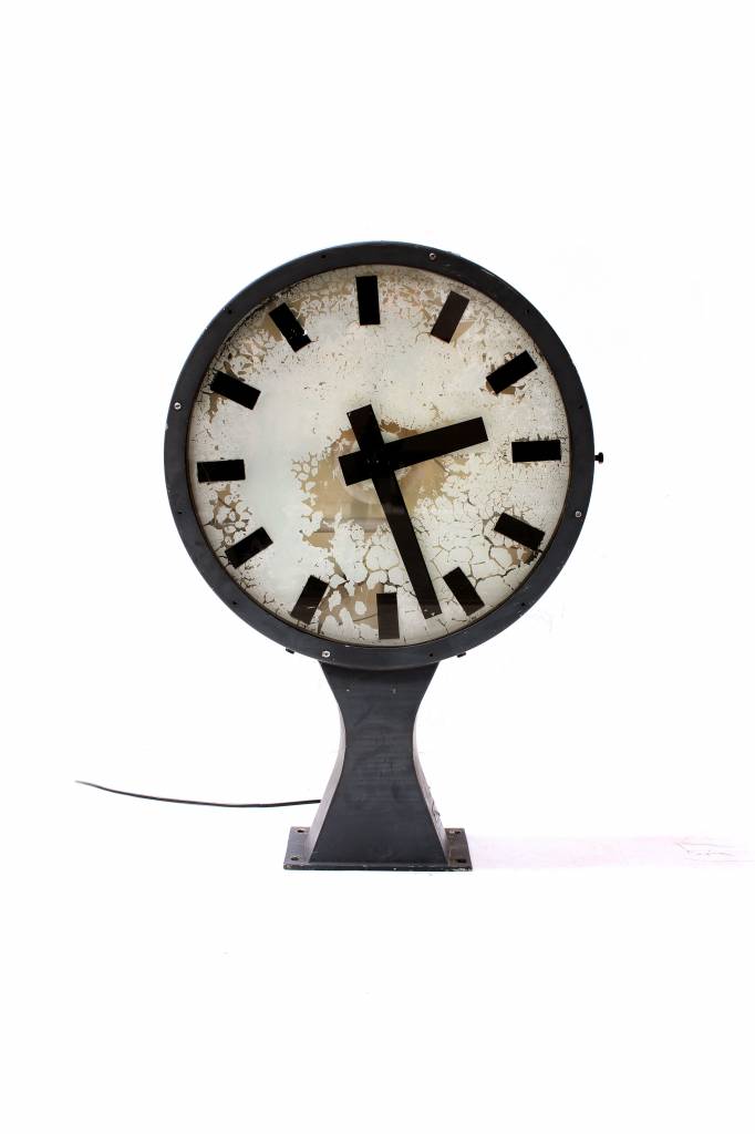 Original old big station clock