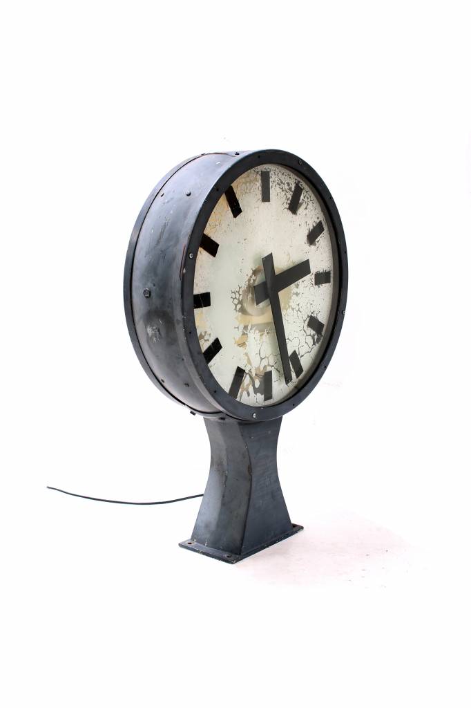 Original old big station clock