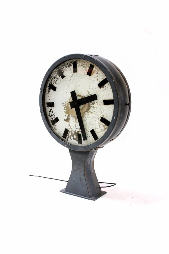 Original old big station clock