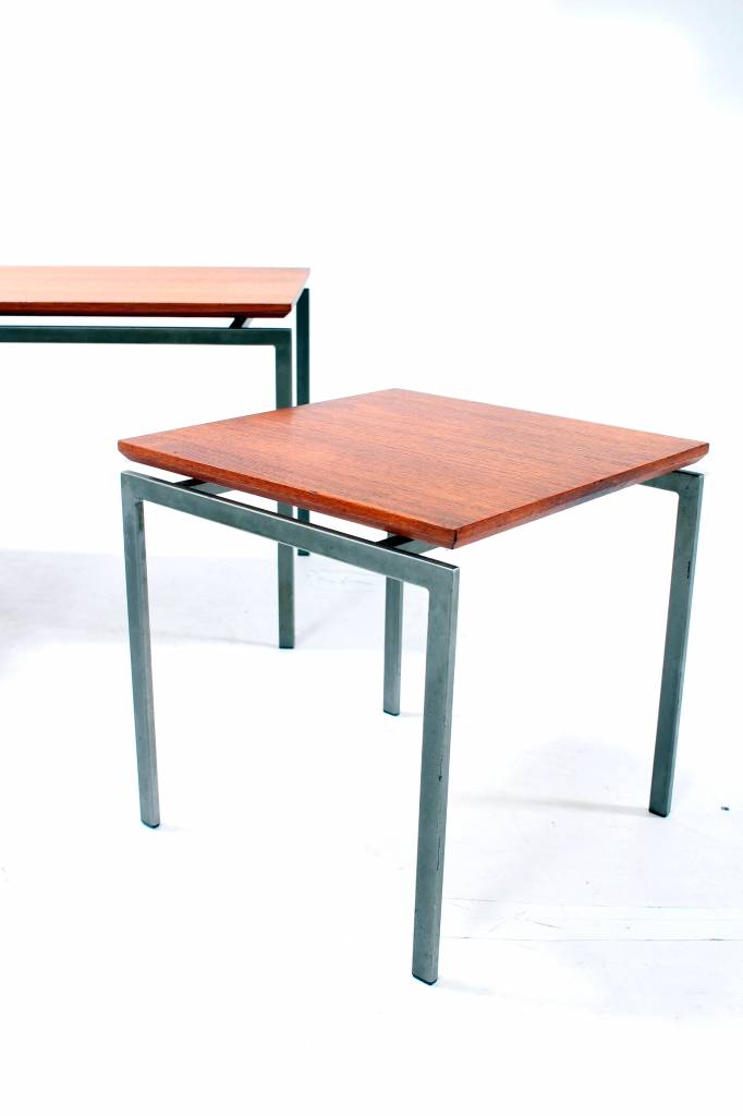 Cees Braakman vintage side tables from the 50s for pastoe