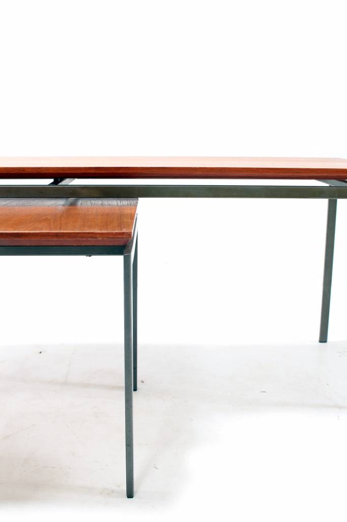 Cees Braakman vintage side tables from the 50s for pastoe