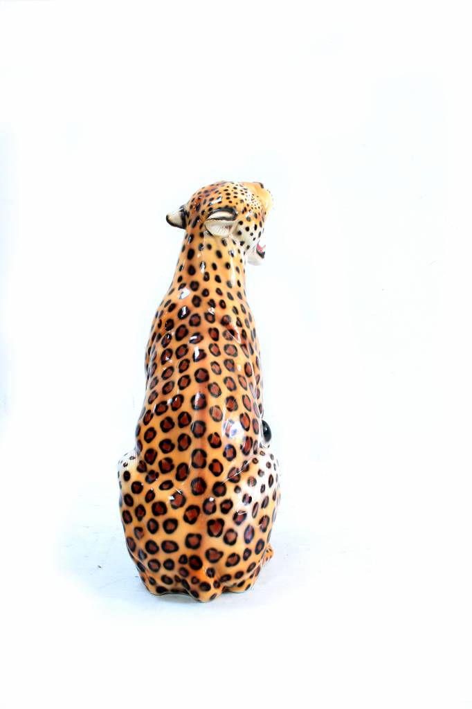 Large ceramic leopard