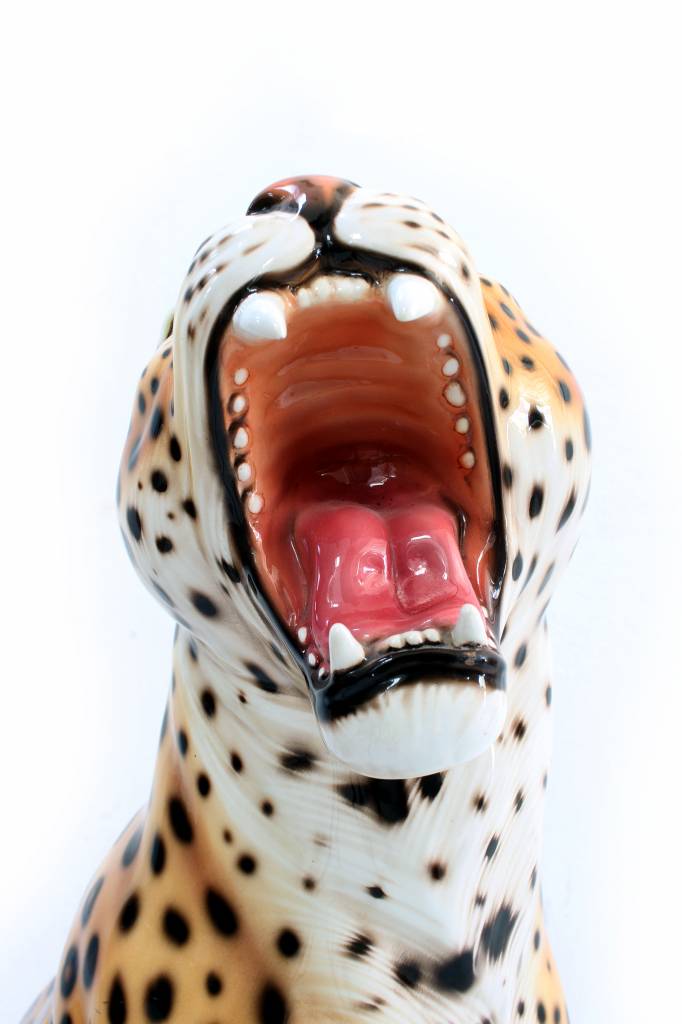 Large ceramic leopard